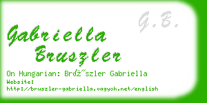 gabriella bruszler business card